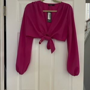 Pink blouse